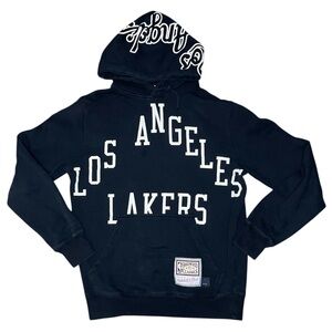 Mitchell and Ness Hardwood Classic Black Lakers Hoodie-Men’s Medium